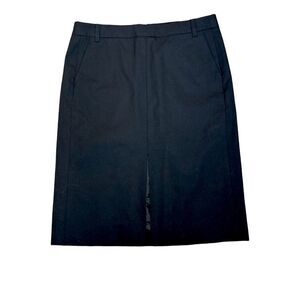 Tory‎ Burch Black Pencil Skirt Womens Size 10  Pockets, Back Zip, Knee Length